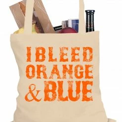 Bewild I Bleed Orange And Blue New York Baseball Tote Bag Sport Inspiration