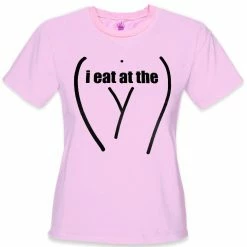 Bewild I Eat At The "Y" Girls Lesbian T-Shirt 15 Bewild I Eat At The