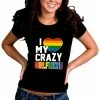 Bewild Positive Reinforcement I Heart My Crazy Girlfriend Rainbow Pride Girl's T-Shirt