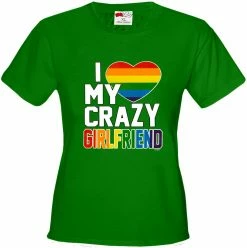 Bewild Positive Reinforcement I Heart My Crazy Girlfriend Rainbow Pride Girl's T-Shirt 17 Bewild Positive Reinforcement I Heart My Crazy Girlfriend Rainbow Pride Girl's T-Shirt