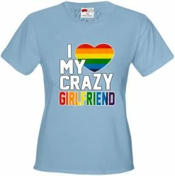 Bewild Positive Reinforcement I Heart My Crazy Girlfriend Rainbow Pride Girl's T-Shirt 18 Bewild Positive Reinforcement I Heart My Crazy Girlfriend Rainbow Pride Girl's T-Shirt