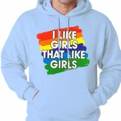 Bewild Positive Reinforcement I Like Girls That Like Girls Adult Hoodie