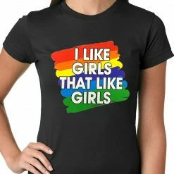 Bewild Positive Reinforcement I Like Girls That Like Girls Ladies T-shirt