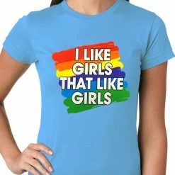 Bewild Positive Reinforcement I Like Girls That Like Girls Ladies T-shirt