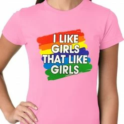 Bewild Positive Reinforcement I Like Girls That Like Girls Ladies T-shirt