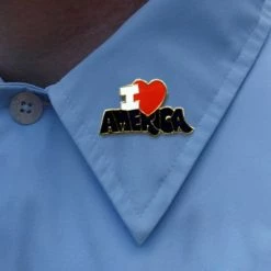 Bewild I Love America Lapel Pin Lapel Pins