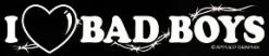 Bewild Cool Funny & Offensive I Love Bad Boys Girls T-Shirt