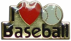 Bewild Lapel Pins I Love Baseball Lapel Pin