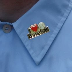 Bewild Lapel Pins I Love Baseball Lapel Pin