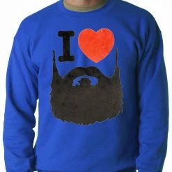 Bewild I Love Beards Fuzzy Adult Crewneck 11 Bewild I Love Beards Fuzzy Adult Crewneck