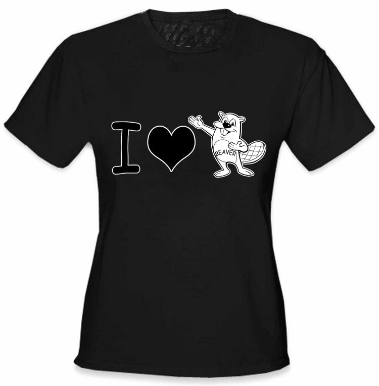 Bewild I Love Beavers Girls T-Shirt Positive Reinforcement 3 Bewild I Love Beavers Girls T-Shirt Positive Reinforcement