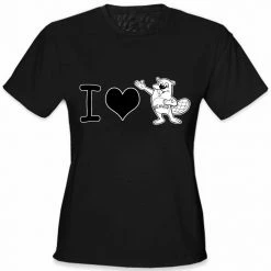 Bewild I Love Beavers Girls T-Shirt Positive Reinforcement