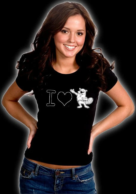 Bewild I Love Beavers Girls T-Shirt Positive Reinforcement 5 Bewild I Love Beavers Girls T-Shirt Positive Reinforcement