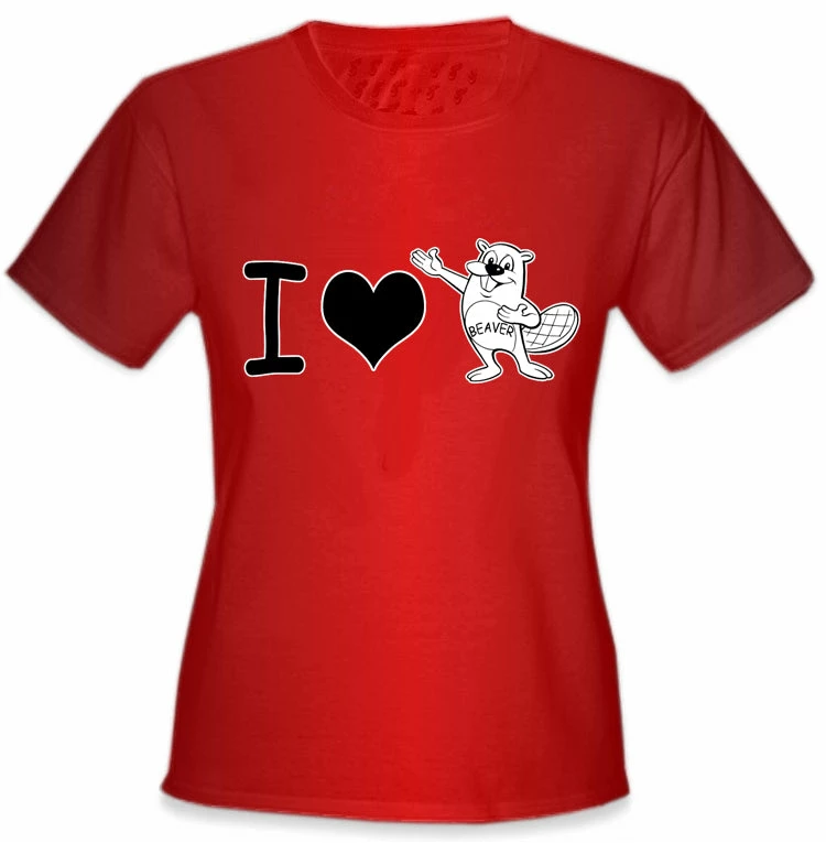 Bewild I Love Beavers Girls T-Shirt Positive Reinforcement 7 Bewild I Love Beavers Girls T-Shirt Positive Reinforcement