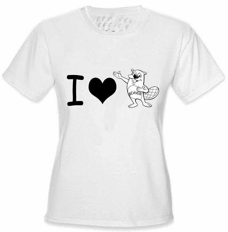 Bewild I Love Beavers Girls T-Shirt Positive Reinforcement 12 Bewild I Love Beavers Girls T-Shirt Positive Reinforcement