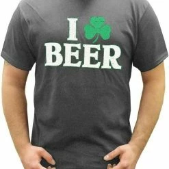 Bewild I Love Beer Shamrock T-Shirt St.Patricks Day