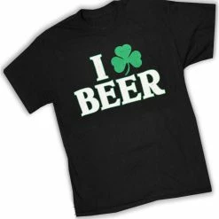 Bewild I Love Beer Shamrock T-Shirt St.Patricks Day