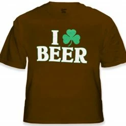 Bewild I Love Beer Shamrock T-Shirt St.Patricks Day