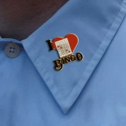 Bewild Lapel Pins I Love Bingo Lapel Pin