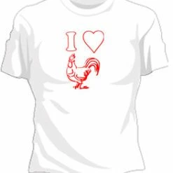 Bewild Cool Funny & Offensive I Love C*ck Girls T-Shirt