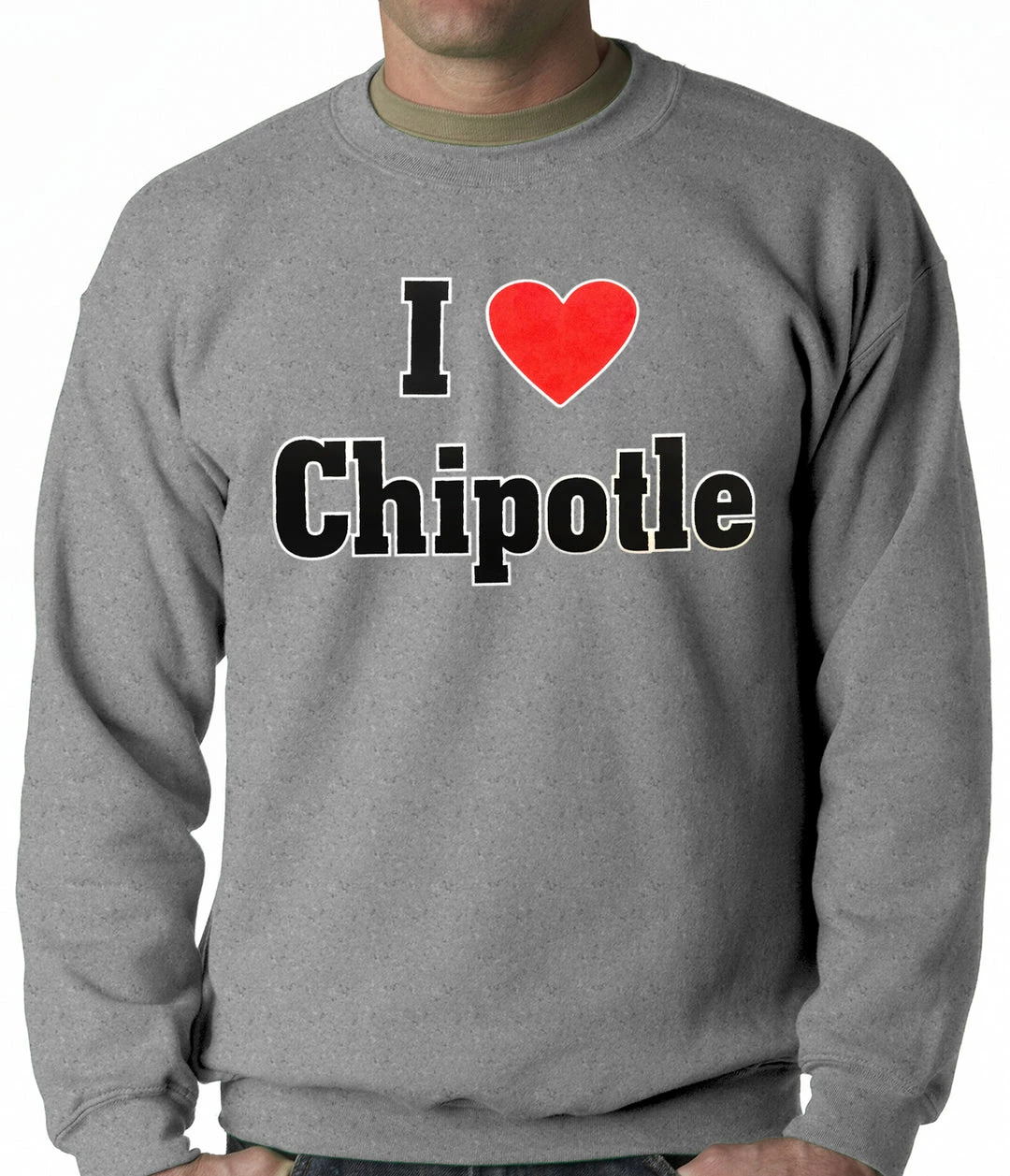 Bewild I Love Chipotle Adult Crewneck Cool Funny & Offensive 6 Bewild I Love Chipotle Adult Crewneck Cool Funny & Offensive
