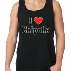 Bewild Cool Funny & Offensive I Love Chipotle Tank Top