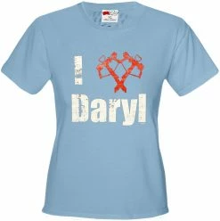 Bewild Cool Funny & Offensive I Love Daryl Crossbow Heart Girl's T-Shirt