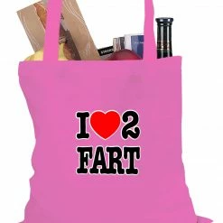 Bewild Cool Funny & Offensive I Love Farting Tote Bag