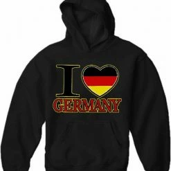 Bewild I Love Germany Hoodie Nationality & Ethnic