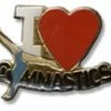 Bewild I Love Gymnastics Lapel Pin