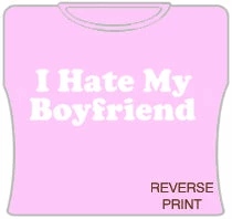 Bewild Positive Reinforcement I Love / I Hate My Boyfriend Girls T-Shirt
