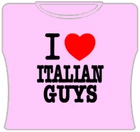 Bewild I Love Italian Guys Girls T-Shirt 6 Bewild I Love Italian Guys Girls T-Shirt