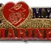 Bewild I Love My Marine Lapel Pin