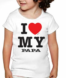 Bewild Positive Reinforcement I Love My Papa Kids T-Shirt