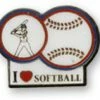 Bewild Lapel Pins I Love Softball Lapel Pin 1 Bewild Lapel Pins I Love Softball Lapel Pin