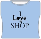 Bewild Cool Funny & Offensive I Love To Shop Girls T-Shirt