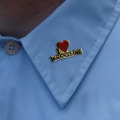 Bewild I Love Wrestling Lapel Pin Lapel Pins