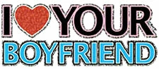 Bewild I Love Your Boyfriend Girls T-Shirt Cool Funny & Offensive