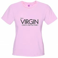 Bewild Cool Funny & Offensive I'm A Virgin Girls T-Shirt