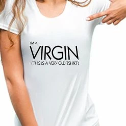 Bewild Cool Funny & Offensive I'm A Virgin Girls T-Shirt
