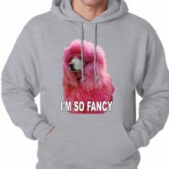 Bewild I'm So Fancy - Pink Poodle Adult Hoodie Cool Funny & Offensive