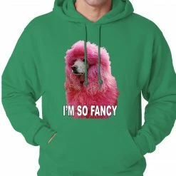 Bewild I'm So Fancy - Pink Poodle Adult Hoodie Cool Funny & Offensive