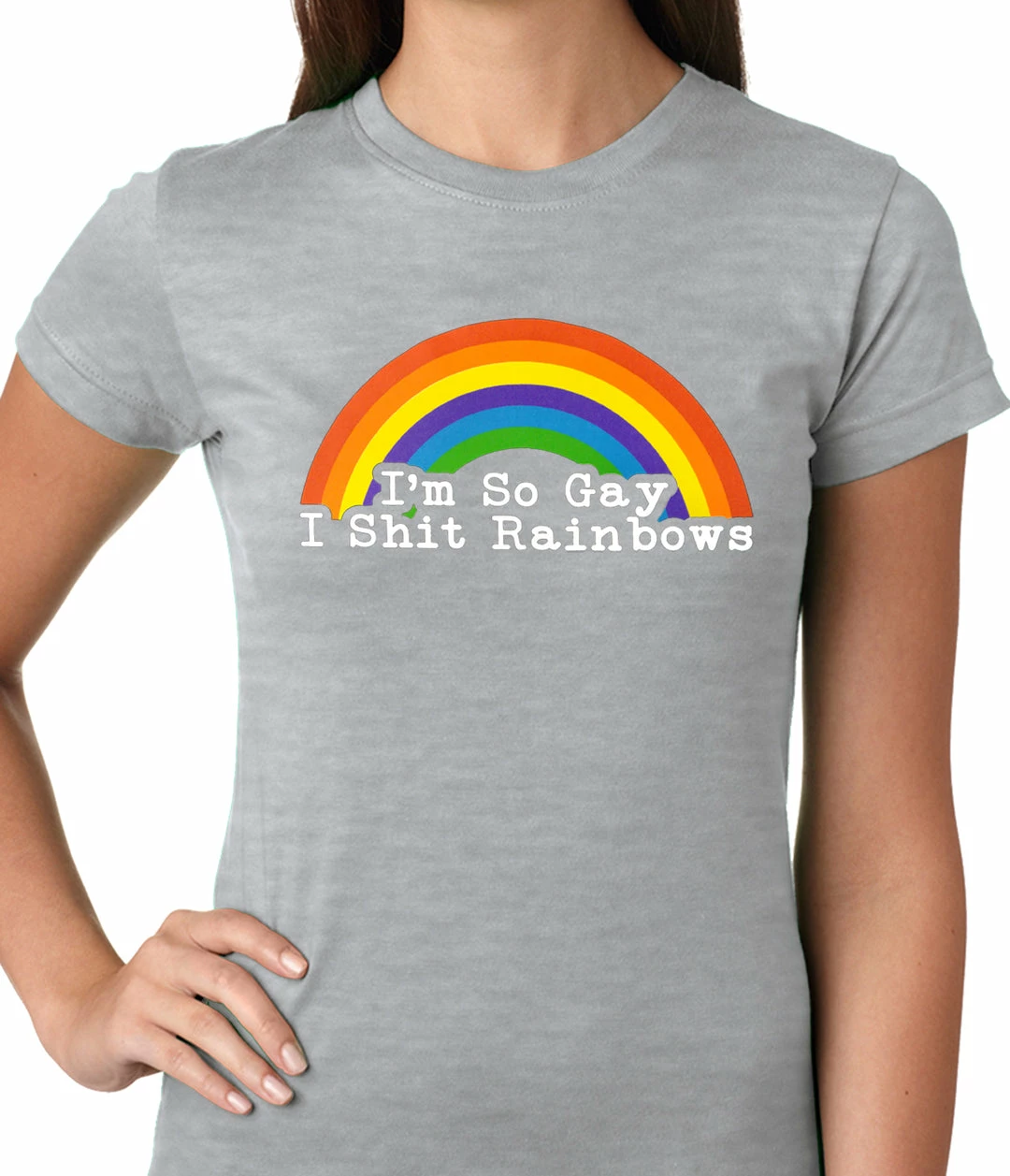 Bewild Positive Reinforcement I'm So Gay I Shit Rainbows Ladies T-shirt 5 Bewild Positive Reinforcement I'm So Gay I Shit Rainbows Ladies T-shirt