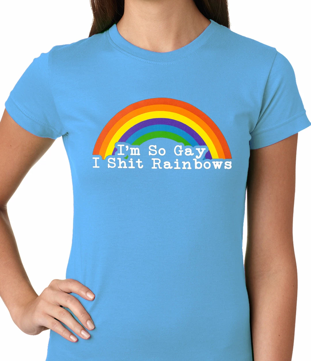 Bewild Positive Reinforcement I'm So Gay I Shit Rainbows Ladies T-shirt 6 Bewild Positive Reinforcement I'm So Gay I Shit Rainbows Ladies T-shirt