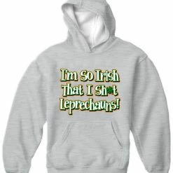 Bewild I'm So Irish That I Sh*t Leprechauns! Adult Hoodie