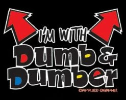 Bewild Cool Funny & Offensive I'm With Dumb & Dumber Kids T-Shirt