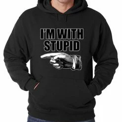 Bewild I'm With Stupid Adult Hoodie Cool Funny & Offensive 16 Bewild I'm With Stupid Adult Hoodie Cool Funny & Offensive