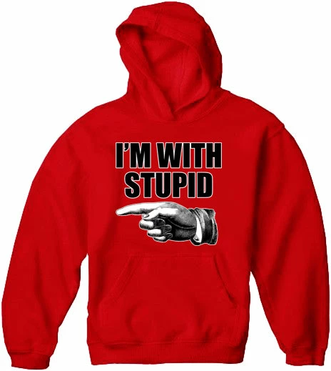 Bewild I'm With Stupid Adult Hoodie Cool Funny & Offensive 11 Bewild I'm With Stupid Adult Hoodie Cool Funny & Offensive