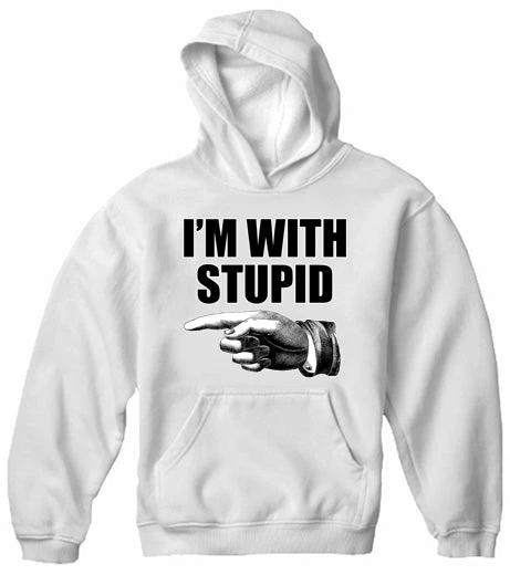 Bewild I'm With Stupid Adult Hoodie Cool Funny & Offensive 12 Bewild I'm With Stupid Adult Hoodie Cool Funny & Offensive