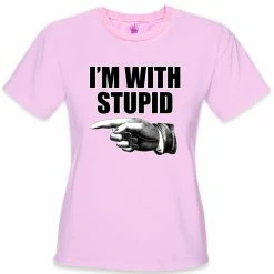 Bewild I'm With Stupid Girl's T-Shirt Cool Funny & Offensive 20 Bewild I'm With Stupid Girl's T-Shirt Cool Funny & Offensive